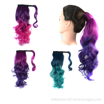 Xin Si balayage hair extensions clip in weft extension natural hair youngsee curly ombre color magic tope band poytial